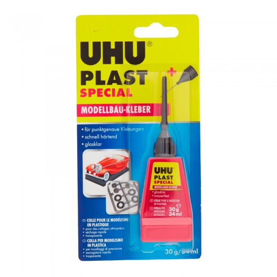 UHU Plast Special Adesivo per Materiale Plastico - Flacone con Ugello UHU Plast Special Adesivo per Materiale Plastico - Flacone con Ugello