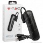 V-Tac VT-6700 Auricolare Bluetooth Headset Colore Nero - SKU 7700