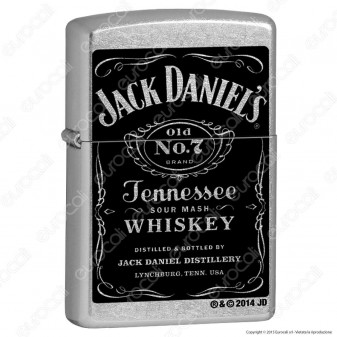 Accendino Zippo Mod. 24779 Jack Daniels® Label - Ricaricabile Antivento