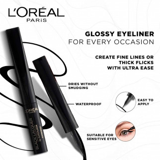 L'Oréal Paris Black Lacquer Superliner Eyeliner Nero Waterproof