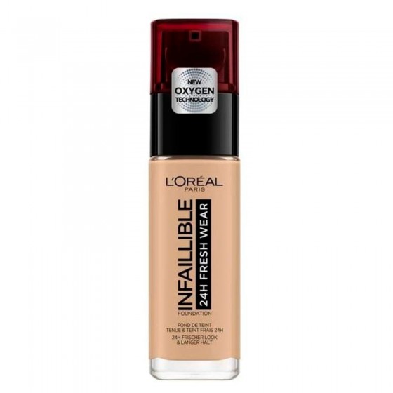 L'Oréal Paris Infaillible 24H Fresh Wear Fondotinta Liquido Coprente Waterproof Colore 140 Beige Doré L'Oréal Paris Infaillible 24H Fresh Wear Fondotinta Liquido Coprente Waterproof Colore 140 Beige Doré