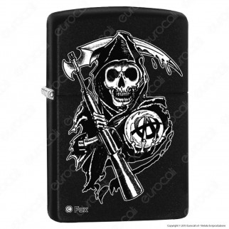 Accendino Zippo Mod. 28504 Sons Of Anarchy - Ricaricabile Antivento