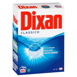 Dixan Detersivo in Polvere per Lavatrice 85 Lavaggi - Fustino da 5525g