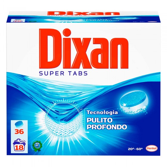 Dixan Super Tabs Classico Detersivo in Capsule per Lavatrice - Dixan Super Tabs Classico Detersivo in Capsule per Lavatrice -