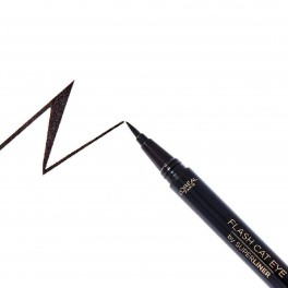 L'Oréal Paris Flash Cat Eye Superliner Eyeliner Nero Tratto Preciso e