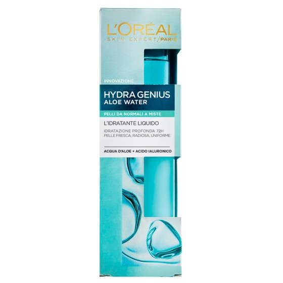 L'Oréal Paris Hydra Genius Aloe Water Crema Viso Idratante con Acido L'Oréal Paris Hydra Genius Aloe Water Crema Viso Idratante con Acido