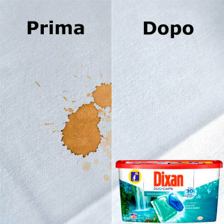 Dixan Duo Caps Cascata di Smeraldo Detersivo in Capsule per Lavatrice