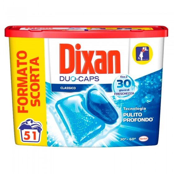 Dixan Duo Caps Classico Detersivo in Capsule per Lavatrice - Dixan Duo Caps Classico Detersivo in Capsule per Lavatrice -