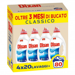 Dixan Liquido Classico Pulito Profondo Detersivo per Lavatrice -