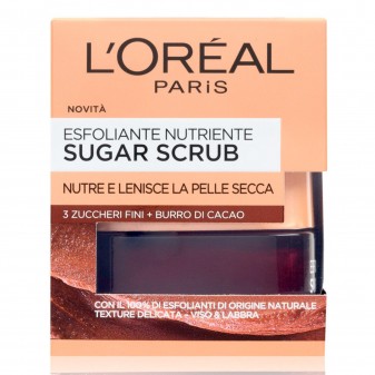 L'Oréal Paris Sugar Scrub Viso e Labbra Esfoliante Nutriente con
