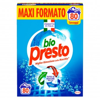 Bio Presto Classico Detersivo in Polvere per Lavatrice - Fustino Maxi Formato da 4.4Kg