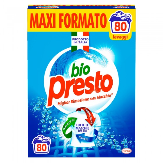 Bio Presto Classico Detersivo in Polvere per Lavatrice - Fustino Maxi Bio Presto Classico Detersivo in Polvere per Lavatrice - Fustino Maxi