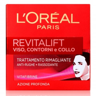 L'Oréal Paris Revitalift Crema Viso Anti-Rughe Rimagliante con Elastina e Vitafibrine