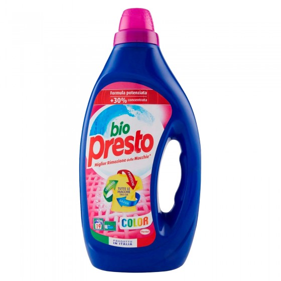Bio Presto Color Detersivo Liquido per Lavatrice - Flacone da 950ml Bio Presto Color Detersivo Liquido per Lavatrice - Flacone da 950ml