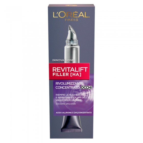L'Oréal Paris Revitalift Filler [HA] Crema Contorno Occhi Concentrata Rivolumizzante con Acido Ialuronico