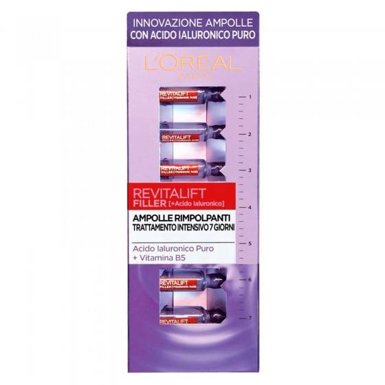 L'Oréal Paris Revitalift Filler Ampolle Rimpolpanti Viso Trattamento L'Oréal Paris Revitalift Filler Ampolle Rimpolpanti Viso Trattamento