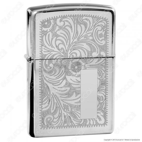 Accendino Zippo Mod. 352 Veneziano Cromo - Ricaricabile Antivento Accendino Zippo Mod. 352 Veneziano Cromo - Ricaricabile Antivento
