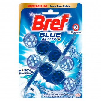 Bref WC  Hygiene Blue Activ+ Tavoletta Detergente - 1 Confezione da 2 Tavolette