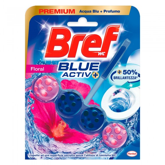 Bref WC Floral Blue Activ+ Tavoletta Detergente - 1 Confezione Bref WC Floral Blue Activ+ Tavoletta Detergente - 1 Confezione