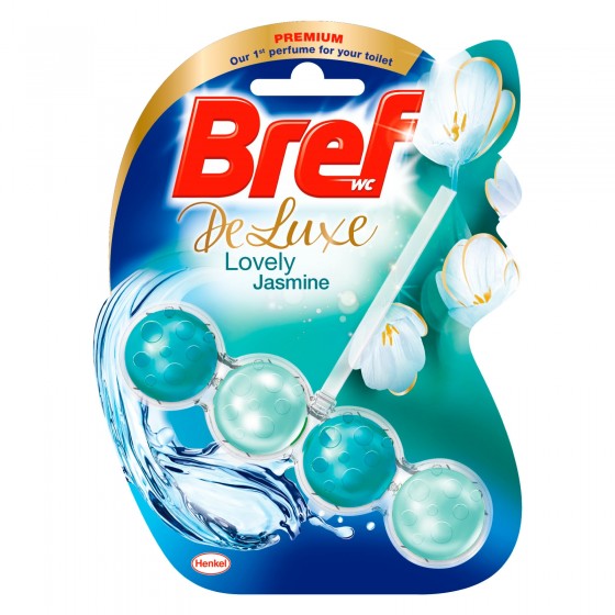 Bref WC Deluxe Lovely Jasmine Tavoletta Detergente Fragranza Raffinata - 1 Confezione