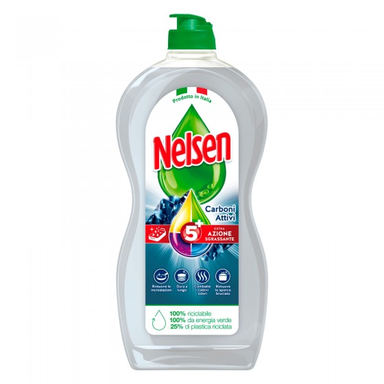 Nelsen Detersivo Liquido Extra Sgrassante 5 Azioni ai Carboni Attivi Nelsen Detersivo Liquido Extra Sgrassante 5 Azioni ai Carboni Attivi