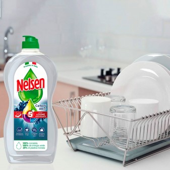 Nelsen Detersivo Liquido Extra Sgrassante 5 Azioni ai Carboni Attivi