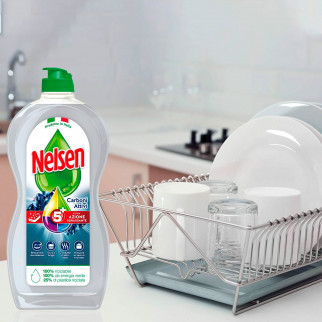 Nelsen Detersivo Liquido Extra Sgrassante 5 Azioni ai Carboni Attivi