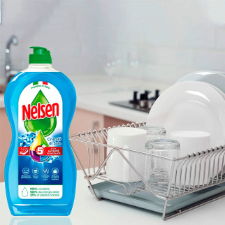 Nelsen Detersivo Liquido Extra Sgrassante 5 Azioni ai Cristalli di