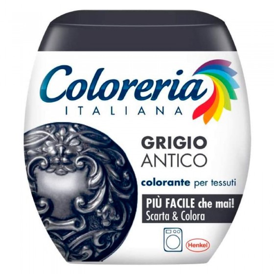 Grey Coloreria Italiana Colorante per Tessuti per Lavatrice Colore Grey Coloreria Italiana Colorante per Tessuti per Lavatrice Colore
