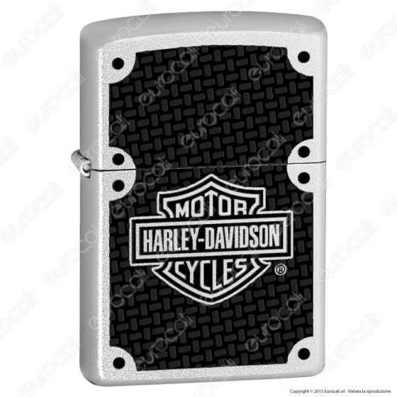 Accendino Zippo Mod. 24025 Harley-Davidson® Carbon Fiber - Ricaricabile Antivento Accendino Zippo Mod. 24025 Harley-Davidson® Carbon Fiber - Ricaricabile Antivento