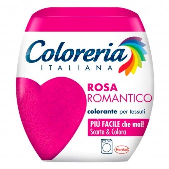 Grey Coloreria Italiana Colorante per Tessuti per Lavatrice Colore Rosa Romantico - Confezione Monodose