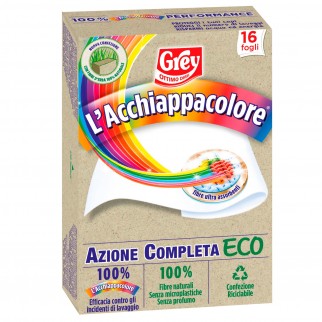Grey L'Acchiappacolore Eco per Lavatrice - Confezione da 16 Fogli