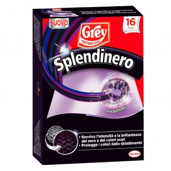 Grey L'Acchiappacolore Splendinero per Lavatrice Neri e Scuri -