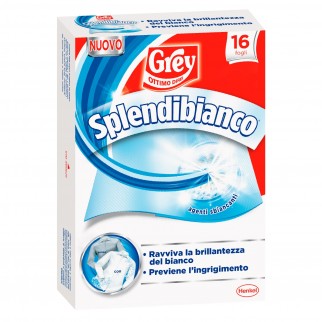 Grey L'Acchiappacolore Splendibianco per Lavatrice Bianchi -