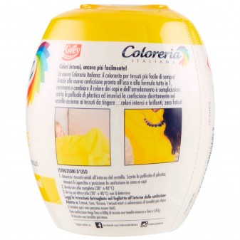 Grey Coloreria Italiana Colorante per Tessuti per Lavatrice Colore Giallo Girasole  - Confezione Monodose