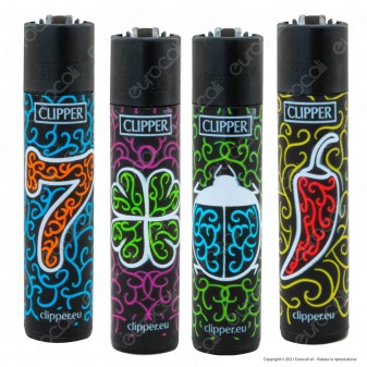 Clipper Large Fantasia Black Fortune - 4 Accendini [TERMINATO]