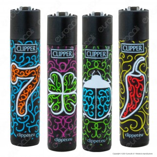Clipper Large Fantasia Black Fortune - 4 Accendini [TERMINATO]