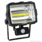 Immagine 3 - Velamp INCA Faretto LED COB 10W a Batteria con Pannello Solare e