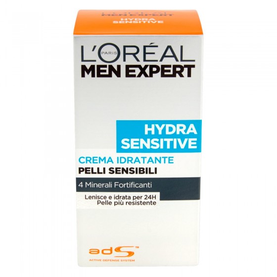 L'Oréal Paris Men Expert Hydra Sensitive Crema Viso Idratante Pelle L'Oréal Paris Men Expert Hydra Sensitive Crema Viso Idratante Pelle