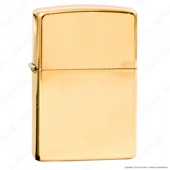 Accendino Zippo Mod. 254B Brass Lucido - Ricaricabile Antivento Accendino Zippo Mod. 254B Brass Lucido - Ricaricabile Antivento