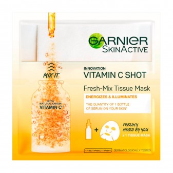 Garnier SkinActive Vitamin C Shot Fresh Mix Maschera in Tessuto