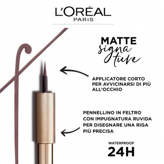 L'Oréal Paris Matte Signature Eyeliner Colore Brown Magnetica Waterproof 24H