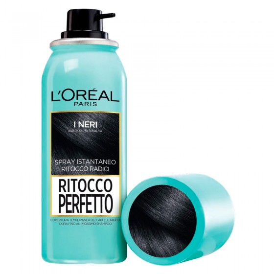 L'Oréal Paris Ritocco Perfetto Spray per Capelli Bianchi Colore Nero L'Oréal Paris Ritocco Perfetto Spray per Capelli Bianchi Colore Nero