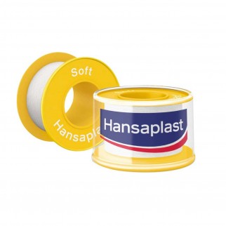 Hansaplast Soft Cerotto su Rocchetto Ipoallergenico Pelli Molto Sensibili - 5 Metri