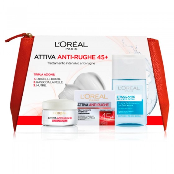 L'Oréal Paris Attiva Anti-Rughe 45+ Set Trattamento Intensivo L'Oréal Paris Attiva Anti-Rughe 45+ Set Trattamento Intensivo