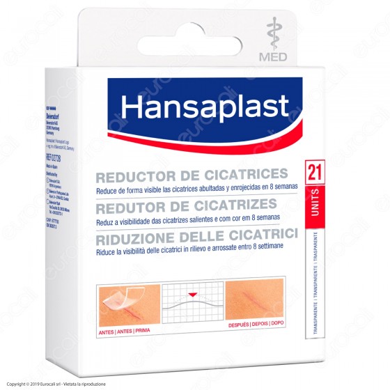 Hansaplast Confezione da 21 Cerotti Trasparenti per Riduzione delle Cicatrici Hansaplast Confezione da 21 Cerotti Trasparenti per Riduzione delle Cicatrici