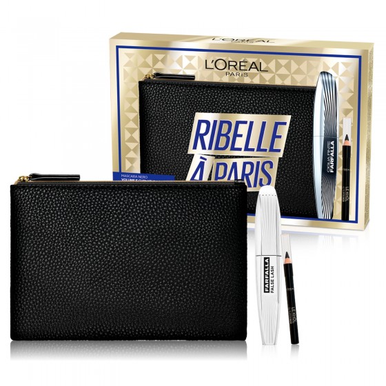 L'Oréal Paris Ribelle à Paris Pochette con Mascara Farfalla False L'Oréal Paris Ribelle à Paris Pochette con Mascara Farfalla False