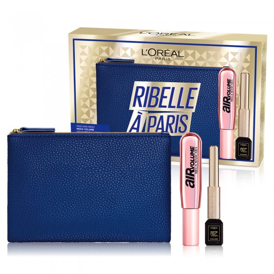 L'Oréal Paris Ribelle à Paris Pochette con Mascara Air Mega Volume L'Oréal Paris Ribelle à Paris Pochette con Mascara Air Mega Volume
