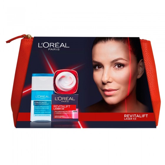 L'Oréal Paris Set Viso Pochette Crema Revitalift Laser X3 Acido L'Oréal Paris Set Viso Pochette Crema Revitalift Laser X3 Acido