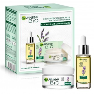 Garnier Bio Lavanda Set Anti-Età con Crema Viso Giorno con Vitamina E